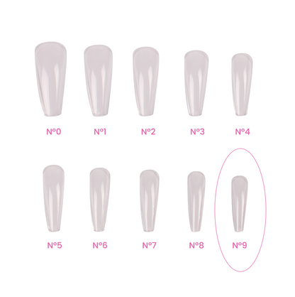 Magic Tips Ballerina Long Recargas Nº9 - Pipa Cosmetics Purple Professional®