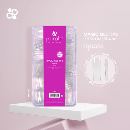 Magic Tips Square Long - Pipa Cosmetics Purple Professional®