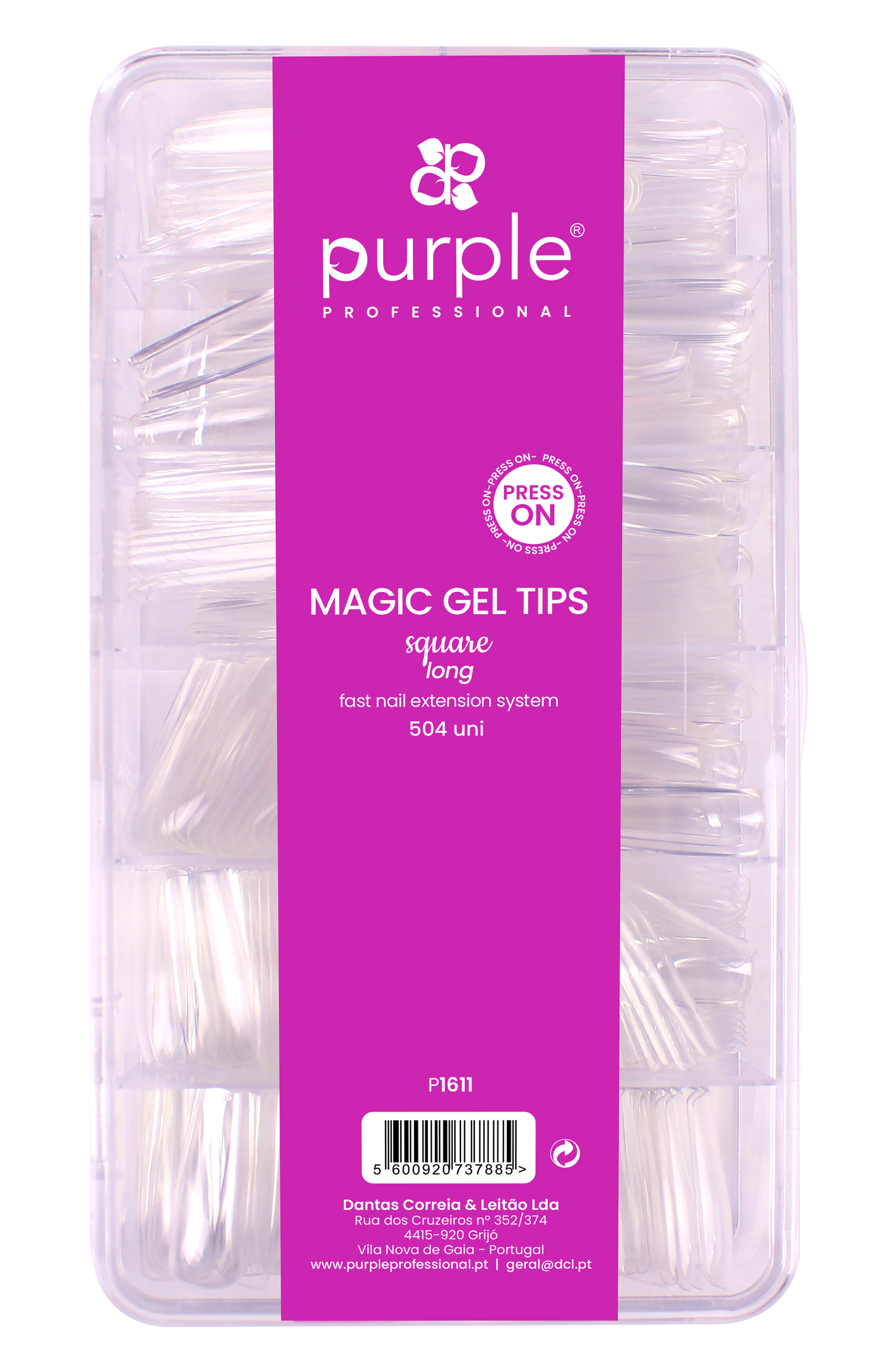 Magic Tips Square Long - Pipa Cosmetics Purple Professional®