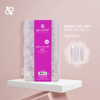 Magic Tips Square Medium - Pipa Cosmetics Purple Professional®