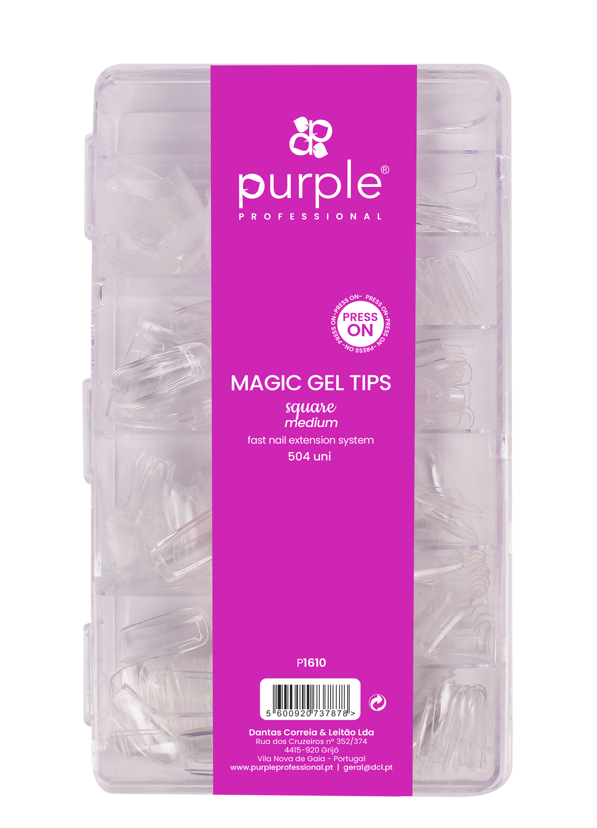Magic Tips Square Medium - Pipa Cosmetics Purple Professional®