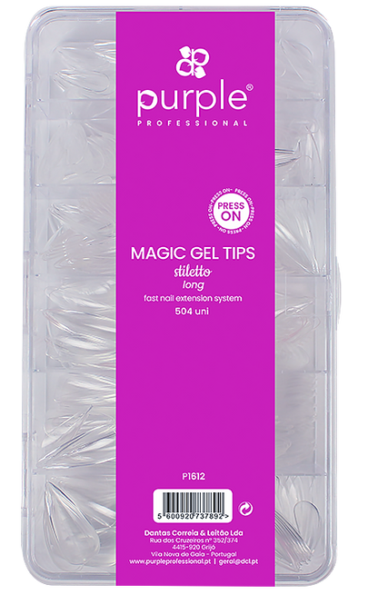 Magic Tips Stiletto Long - Pipa Cosmetics Purple Professional®