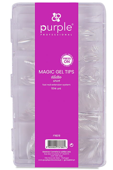 Magic Tips Stiletto Short - Pipa Cosmetics Purple Professional®