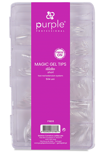 Magic Tips Stiletto Short - Pipa Cosmetics Purple Professional®
