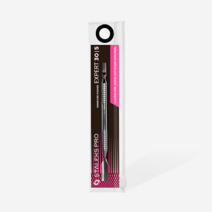 Manicure pusher EXPERT 30 TYPE 5 (rounded wide  pusher and straight wide blade) - Pipa Cosmetics Staleks Pro