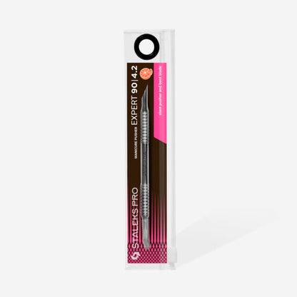 Manicure pusher EXPERT 90 TYPE 4.2 (slant pusher and bent blade) - Pipa Cosmetics Staleks Pro