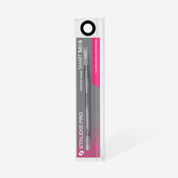 Manicure pusher SMART 50 TYPE 6 (rounded pusher and bent blade) - Pipa Cosmetics Staleks Pro