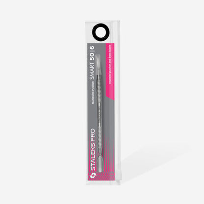 Manicure pusher SMART 50 TYPE 6 (rounded pusher and bent blade) - Pipa Cosmetics Staleks Pro