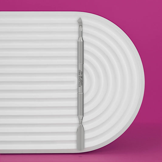 Manicure spatula (wide rounded pusher + curved spatula) Staleks Pro Expert 30 Type 4.2 - Pipa Cosmetics Staleks Pro