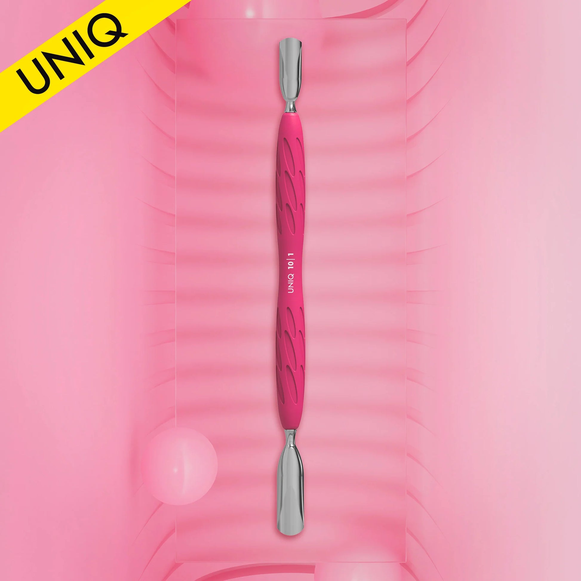 Manicure spatula with silicone handle "Gummy" UNIQ 10 TYPE 1 - Pipa Cosmetics Staleks Pro
