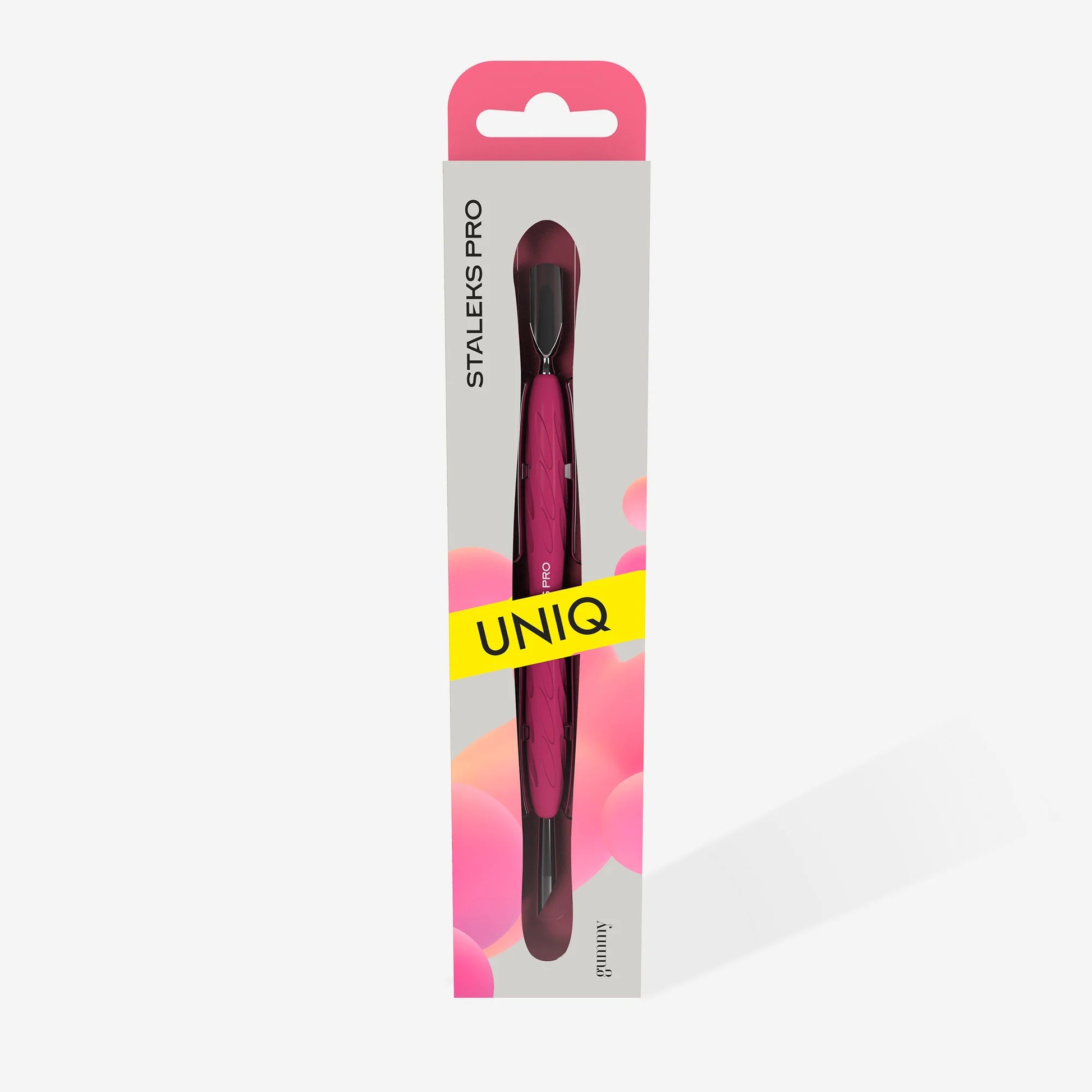 Manicure spatula with silicone handle "Gummy" UNIQ 10 TYPE 2 - Pipa Cosmetics Staleks Pro