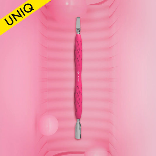 Manicure spatula with silicone handle "Gummy" UNIQ 10 TYPE 5 - Pipa Cosmetics Staleks Pro