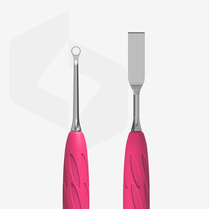 Manicure spatula with silicone handle "Gummy" UNIQ 11 TYPE 1 - Pipa Cosmetics Staleks Pro