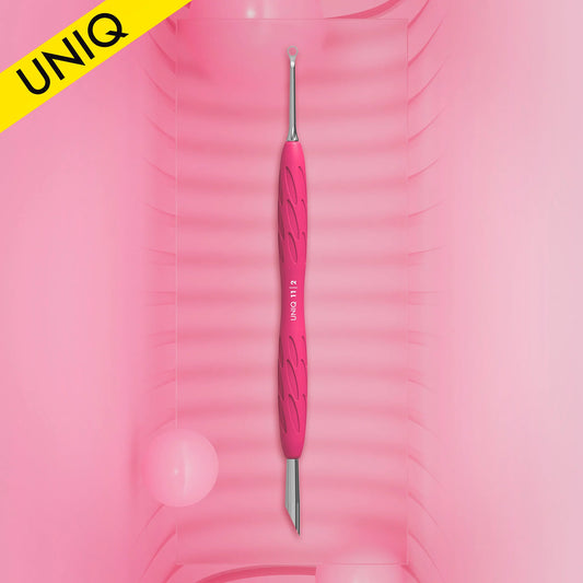 Manicure spatula with silicone handle "Gummy" UNIQ 11 TYPE 2 - Pipa Cosmetics Staleks Pro