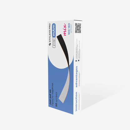 Mix EXPERT papmAm  double-sided disposable files (50 units) - Pipa Cosmetics Staleks Pro
