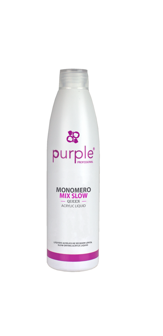 Monomero Mix Slow Queen Acrylic Liquid - Pipa Cosmetics Purple Professional®