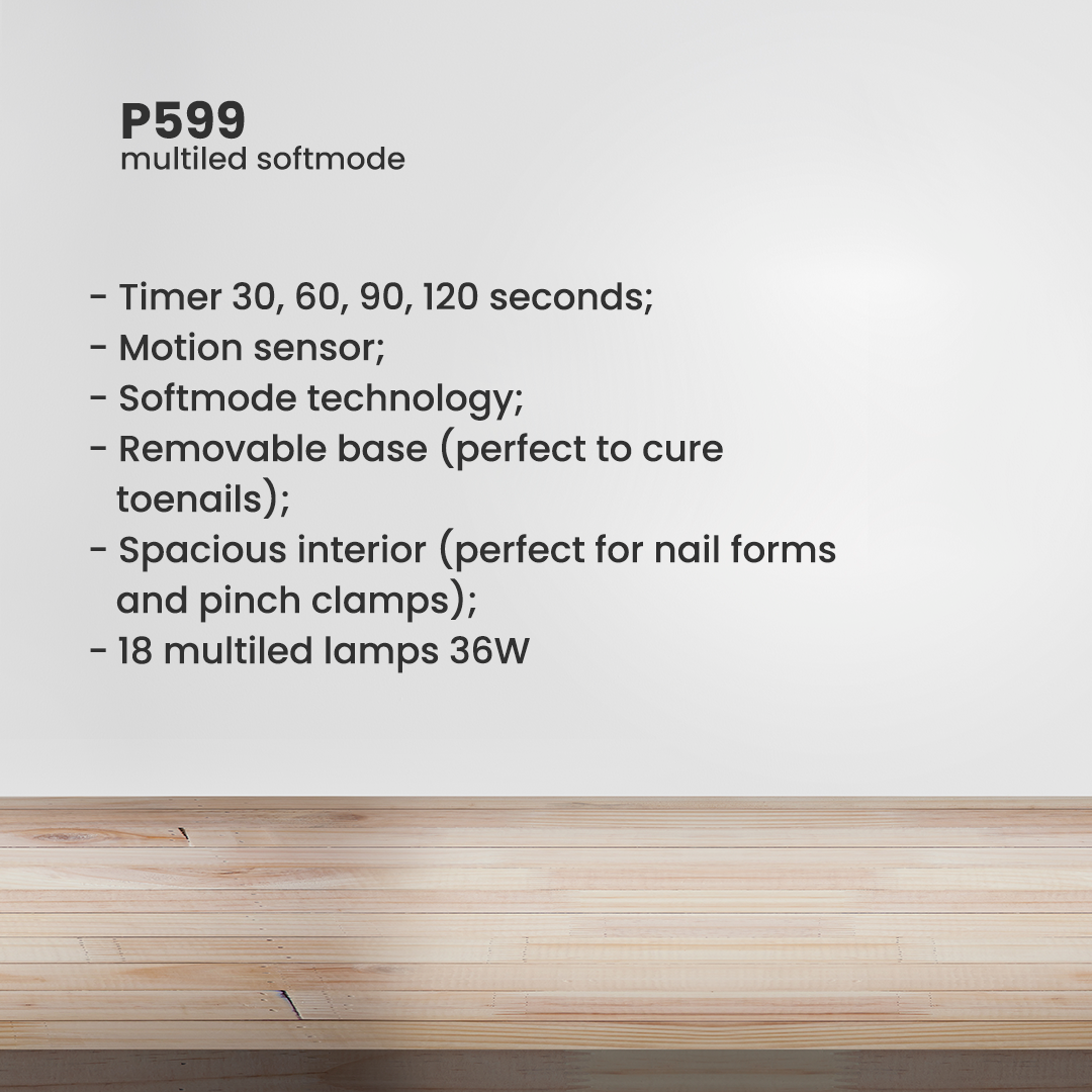 MultiLed Square Sensor 36W - Model 2 - Pipa Cosmetics Purple Professional®
