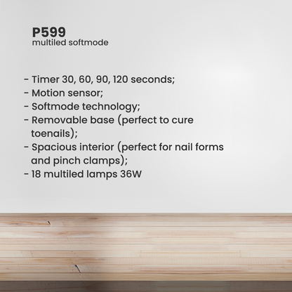 MultiLed Square Sensor 36W - Model 2 - Pipa Cosmetics Purple Professional®