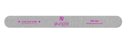 Nail File Fine Straight 100/180 Japanese Paper - Pipa Cosmetics Purple Professional®