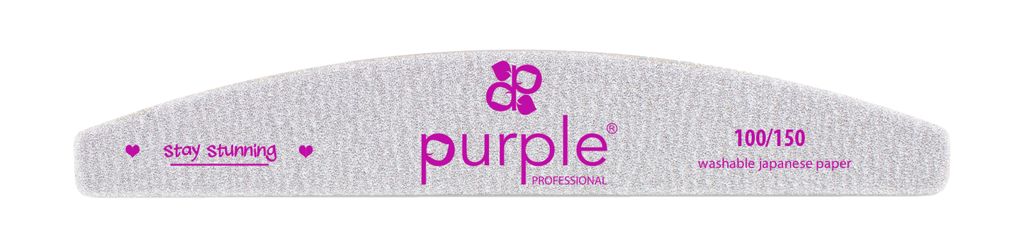 Nail File Moon 100/150 Japanese Paper - Pipa Cosmetics Purple Professional®