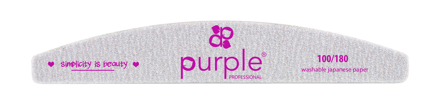 Nail File Moon 100/180 Japanese Paper - Pipa Cosmetics Purple Professional®