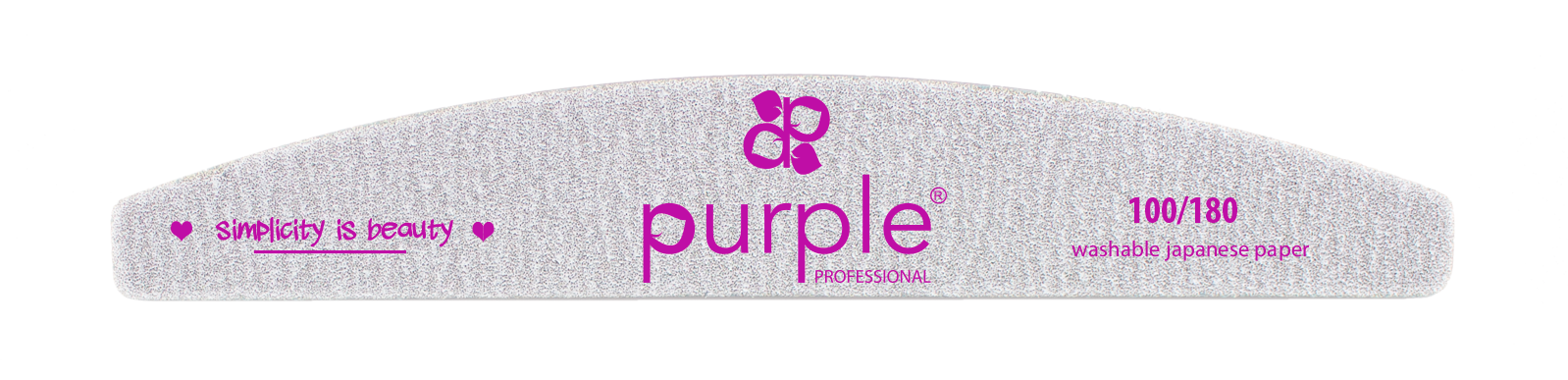 Nail File Moon 100/180 Japanese Paper - Pipa Cosmetics Purple Professional®