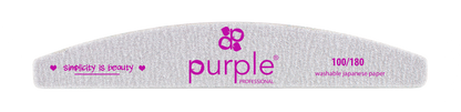 Nail File Moon 100/180 Japanese Paper - Pipa Cosmetics Purple Professional® 