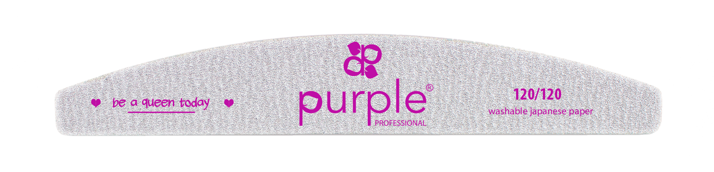 Nail File Moon 120/120 Japanese Paper - Pipa Cosmetics Purple Professional®