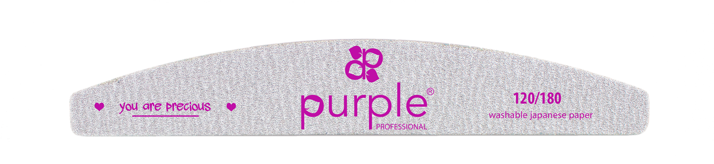 Nail File Moon 120/180 Japanese Paper - Pipa Cosmetics Purple Professional®
