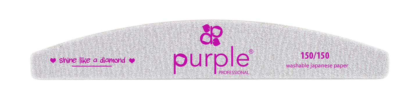 Nail File Moon 150/150 Japanese Paper - Pipa Cosmetics Purple Professional®