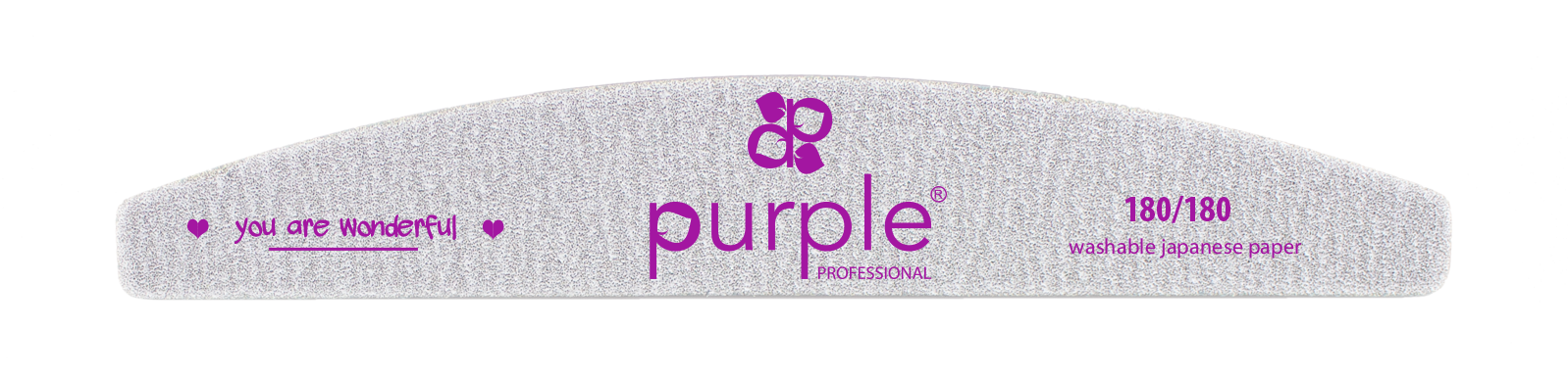 Nail File Moon 180/180 Japanese Paper - Pipa Cosmetics Purple Professional®