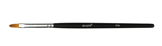 Nylon Gel Brush #4 Oval (wooden handle) - Pipa Cosmetics Purple Professional®