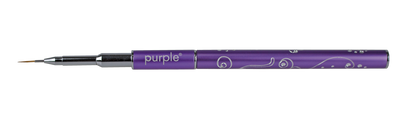 Nylon Nail Art Brush #00 (metallic handle) - Pipa Cosmetics Purple Professional®