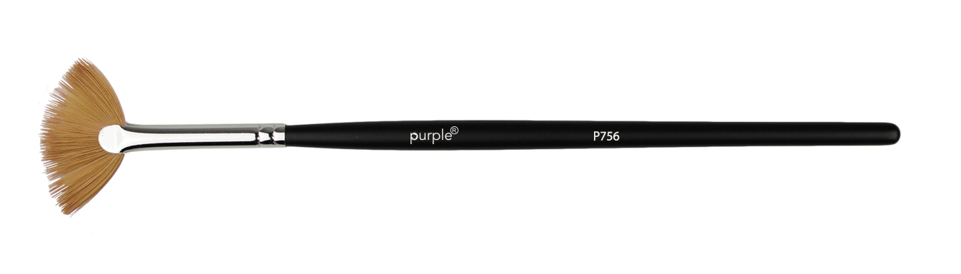 Nylon Nail Art Brush #12 (wooden handle) - Pipa Cosmetics Purple Professional®