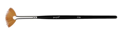 Nylon Nail Art Brush #12 (wooden handle) - Pipa Cosmetics Purple Professional®