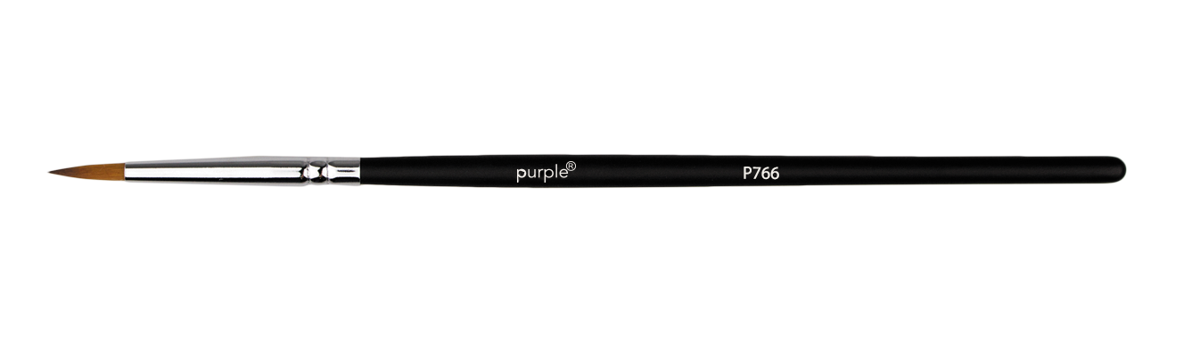 Nylon Nail Art Brush #7 (wooden handle) - Pipa Cosmetics Purple Professional®