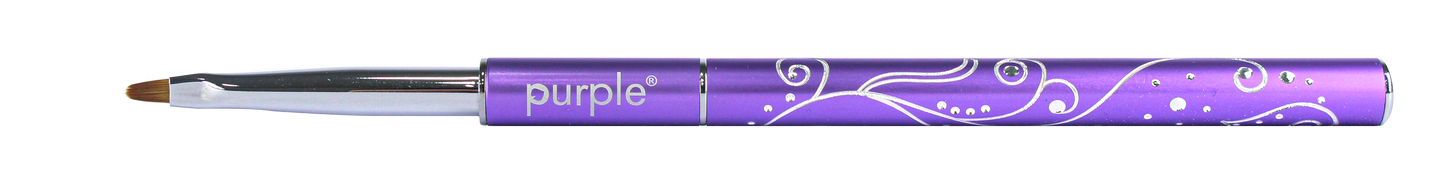 Nylon Nail Art Folk, Zhostovo And Plastiart Brush (metallic handle) - Pipa Cosmetics Purple Professional®