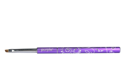 Nylon Nail Art One Stroke S Brush 3mm/4,5mm (metallic handle) - Pipa Cosmetics Purple Professional®