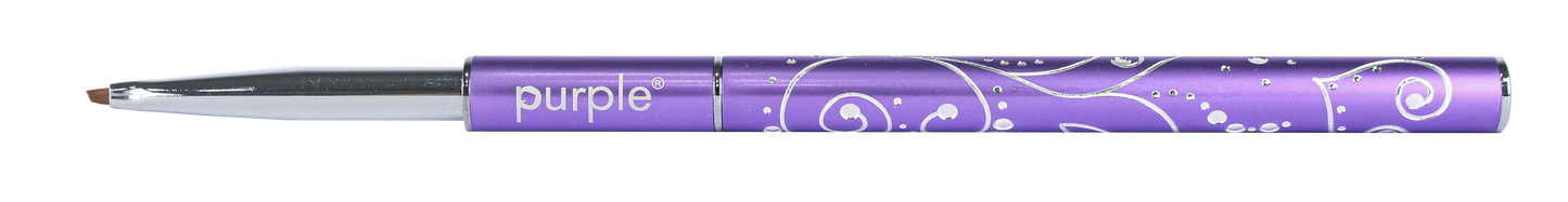 Nylon Nail Art One Stroke XXS Brush 1,5mm/2,5mm (metallic handle) - Pipa Cosmetics Purple Professional®