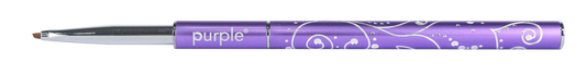 Nylon Nail Art One Stroke XXS Brush 1,5mm/2,5mm (metallic handle) - Pipa Cosmetics Purple Professional®
