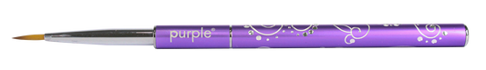 Nylon Nail Art Shadows Brush 2mm/11mm (metallic handle) - Pipa Cosmetics Purple Professional®
