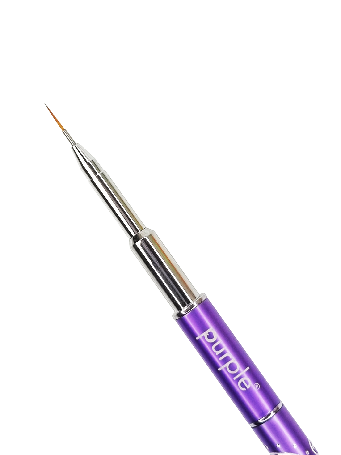 Nylon Nail Art Brush #00 (metallic handle) - Pipa Cosmetics Purple Professional®