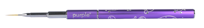 Nylon Nail Art Thin Strokes Brush 12mm (metallic handle) - Pipa Cosmetics Purple Professional®