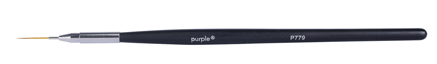 Nylon Nail Art Thin Strokes Brush 12mm (wooden handle) - Pipa Cosmetics Purple Professional®
