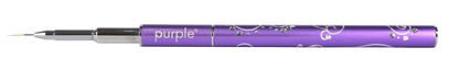 Nylon Nail Art Thin Strokes Brush 7mm (metallic handle) - Pipa Cosmetics Purple Professional®