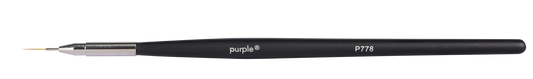 Nylon Nail Art Thin Strokes Brush 7mm (wooden handle) - Pipa Cosmetics Purple Professional®