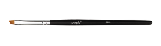 Nylon Slant One Stroke M Brush #4 (wooden handle) - Pipa Cosmetics Purple Professional®