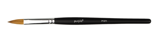 Oval Acrylic Brush 75% Kolinsky #8 (wooden handle) - Pipa Cosmetics Purple Professional®