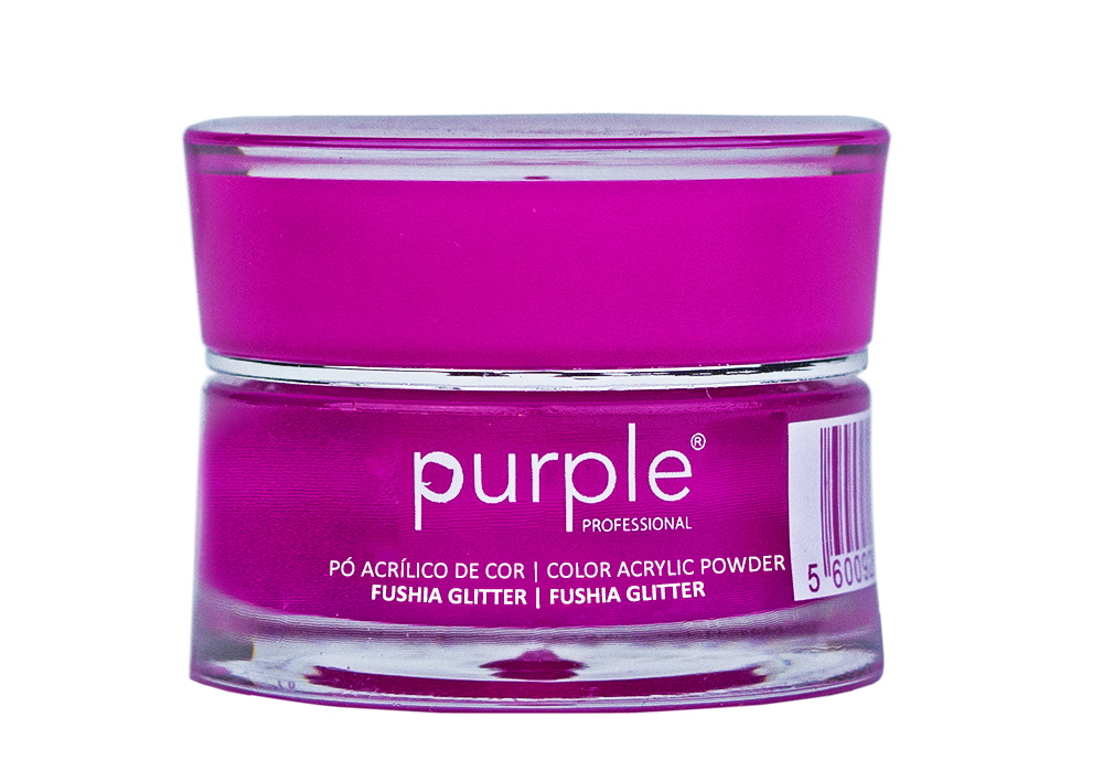 Acrylpoeder Fucsia Glitter