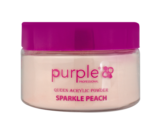 Queen Acrylic Powder Sparkle Peach  50gr